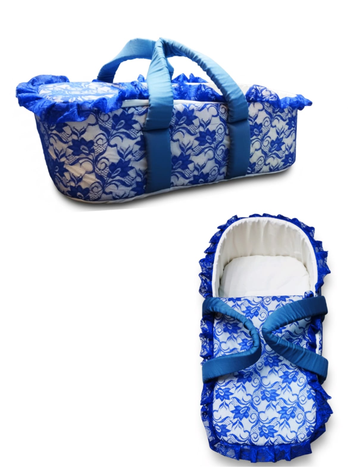 blue flower moses baskit