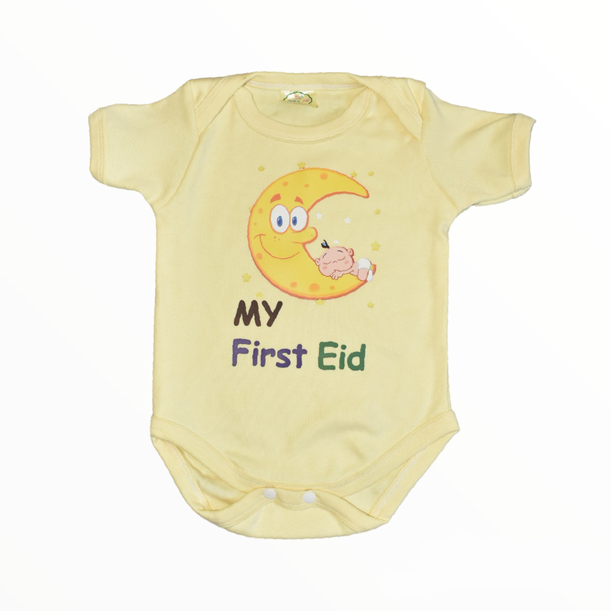 Baby moon first Eid romper with fancy booties