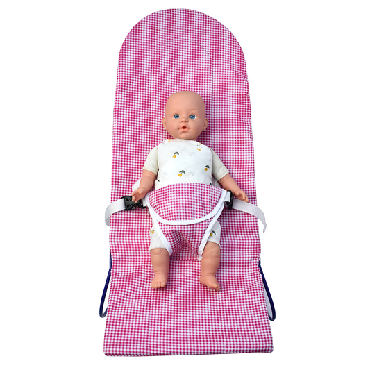 Pink Check Bouncing Cradle