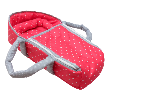 Red Polka Dots Carry Crib