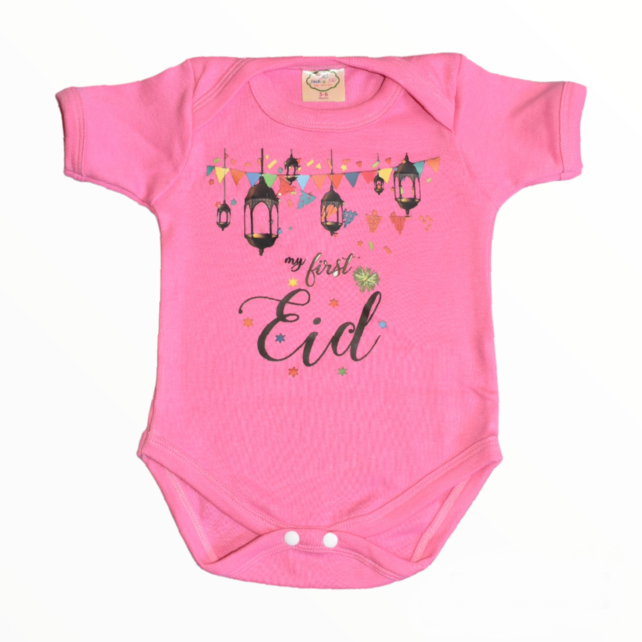 First Eid Lantern Romper with Fancy booties