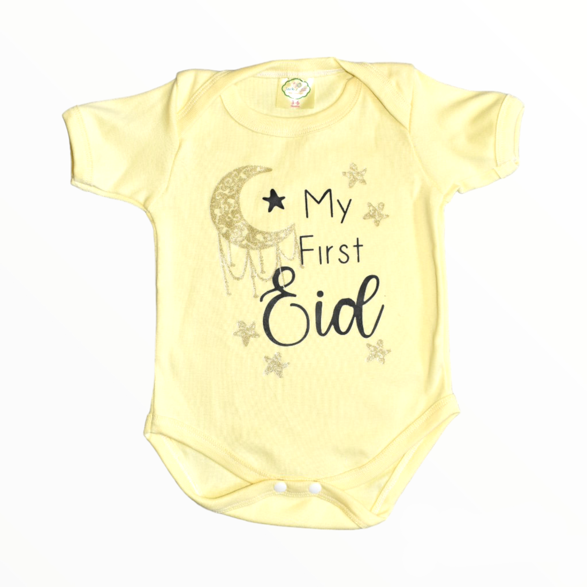 First Eid Moon Romper with Fancy Booties