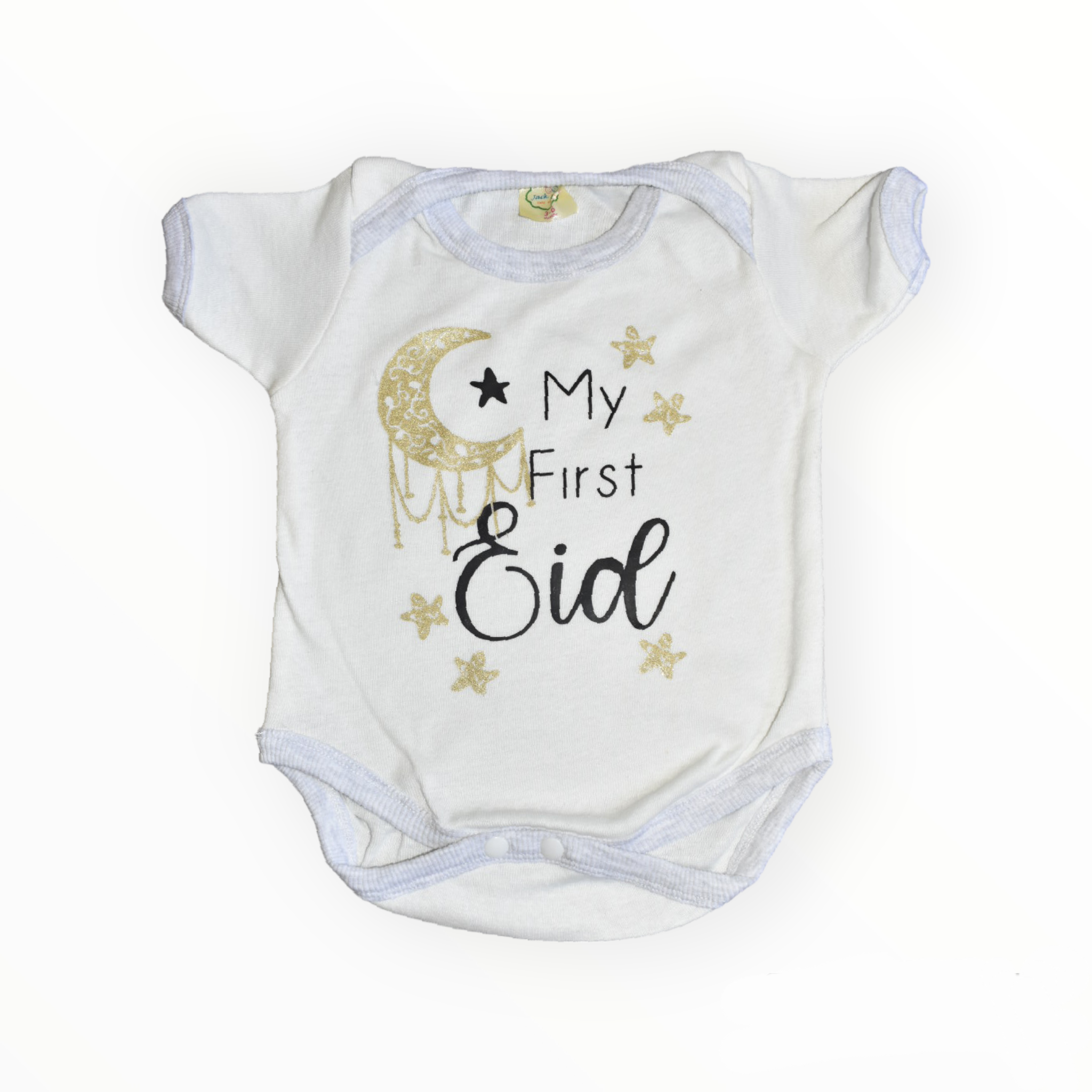 First Eid Moon Romper with Fancy Booties
