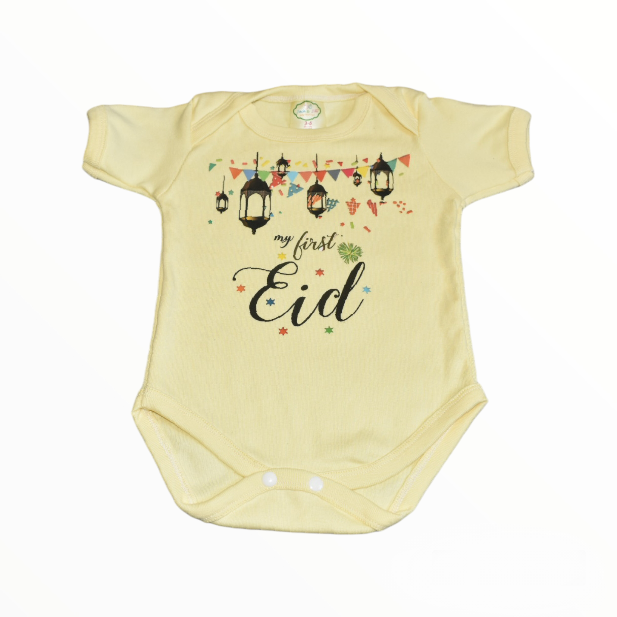 First Eid Lantern Romper with Fancy booties