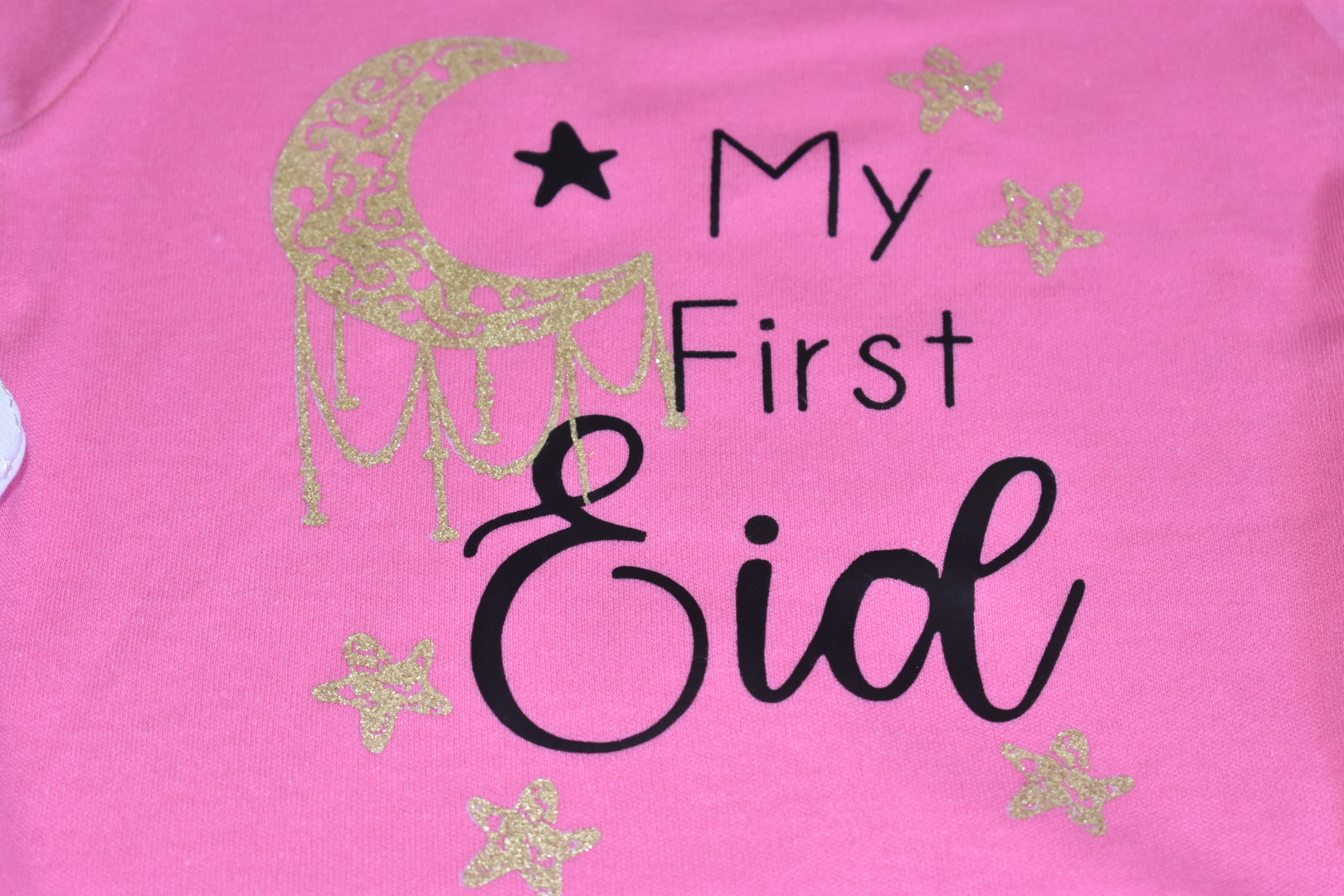 First Eid Moon Romper with Fancy Booties